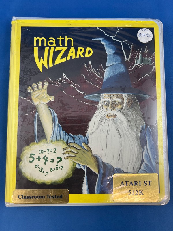 Math Wizard Atari ST ~ Unicorn ~ Brand New ~ Original Shrink Wrap ~ 1986 ~