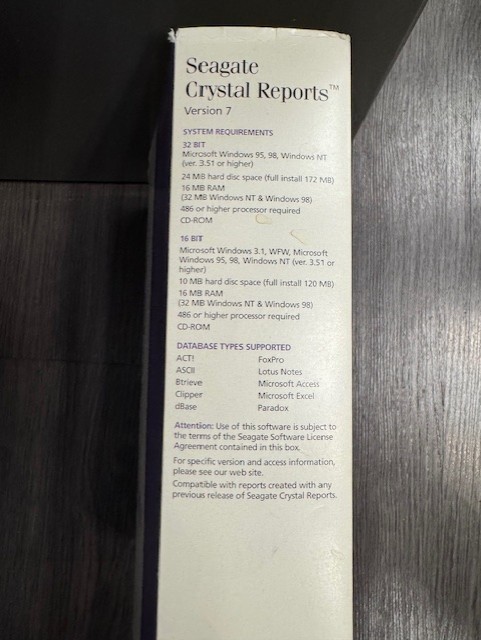Seagate Crystal Reports - Version 7 - Standard gallery