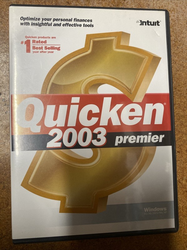 Intuit Quicken 2003 Premier For Windows LN