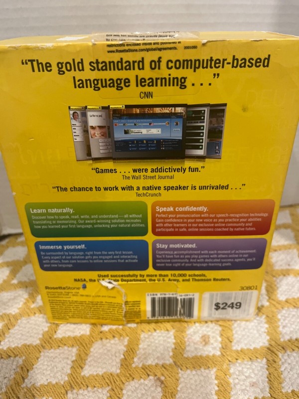 OPEN BOX ROSETTA STONE TOTALE SPANISH LEVEL 1 gallery