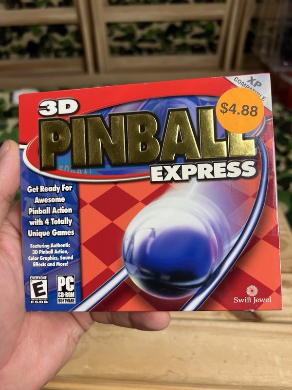 3D Pinball Express PC CD ROM Sealed Rated E NetZero 4 Unique Games