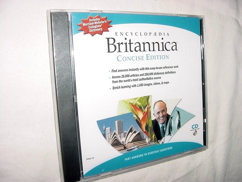 New Sealed Encyclopedia Britannica Concise CD Windows MAC Dictionary Thesaurus