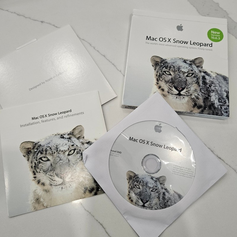Mac OS x Snow Leopard 10.6.3 iWork 08 Complete with Manuals CD and Key gallery