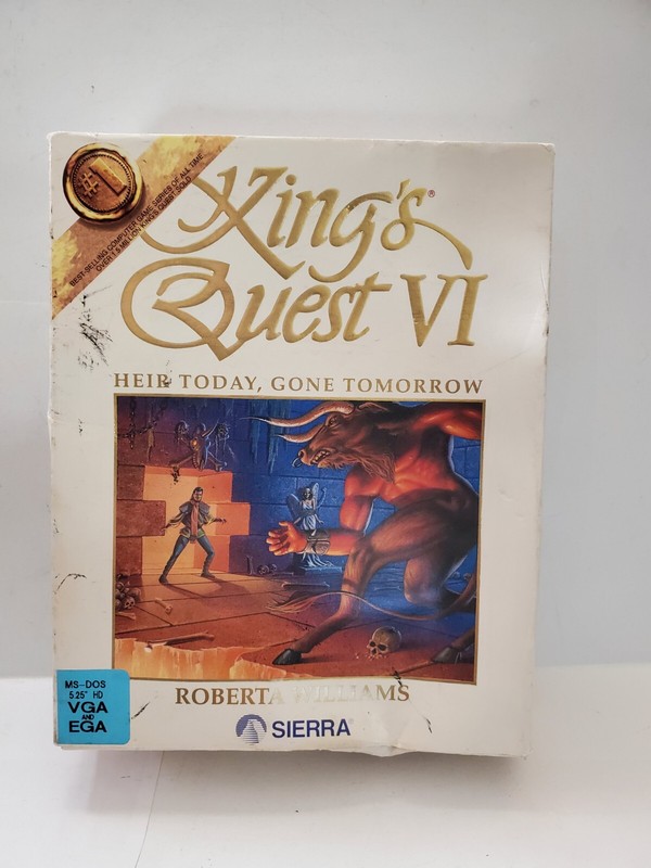 King’s Quest VI: Heir Today, Gone Tomorrow 5.25 HD VGA & EGA MS-DOS PC Sierra