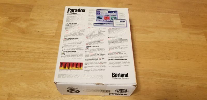 Borland Paradox 5.0 Relational Database Software For Windows - Disks Are Sealed gallery