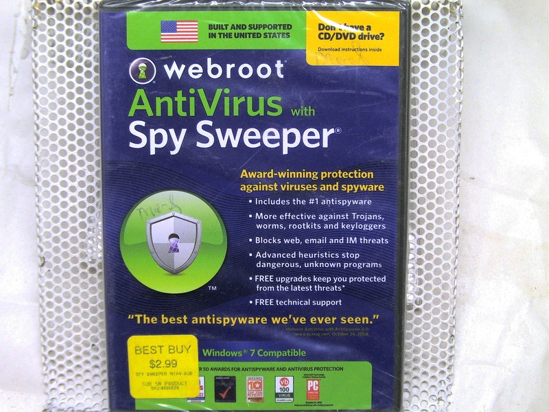 NEW Sealed Webroot Antivirus with Spy Sweeper Personal Edition