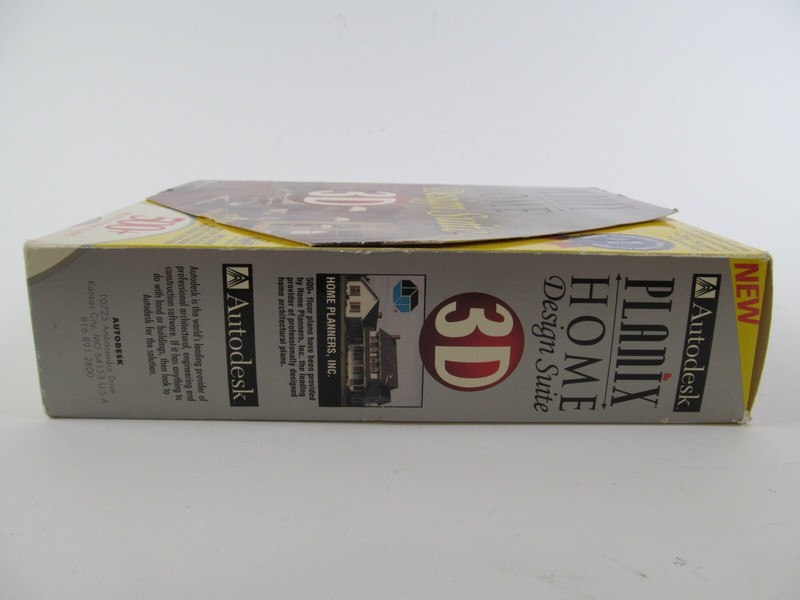 Autodesk Planix Home Design Suite 3D Software Windows 95 Vtg 90s New Open Box gallery