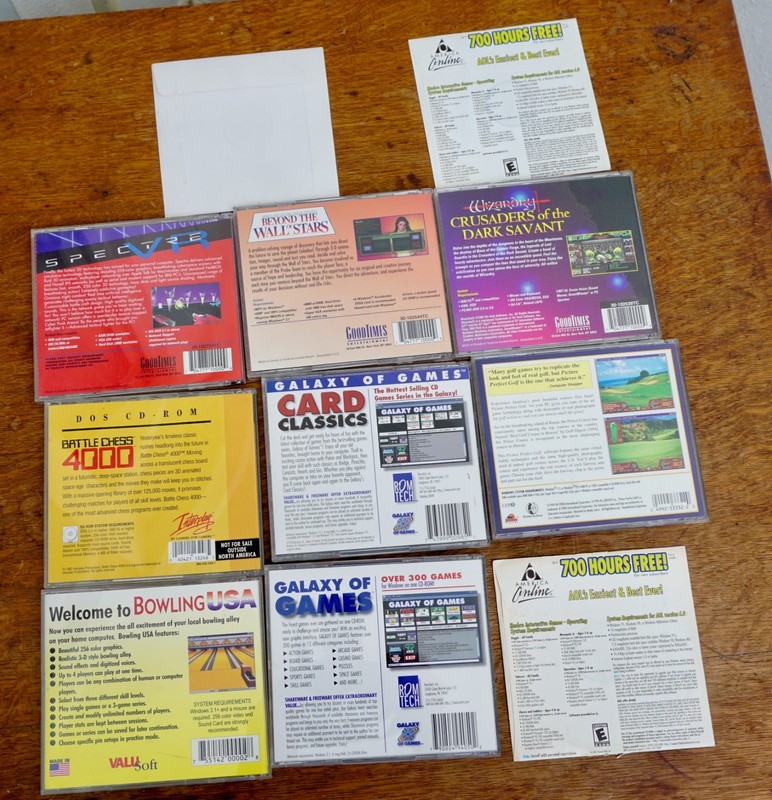 Lot Of 11 CD-ROM Video Games. Chess, Bowling, Dark Savant, Golf, Card Classics. gallery