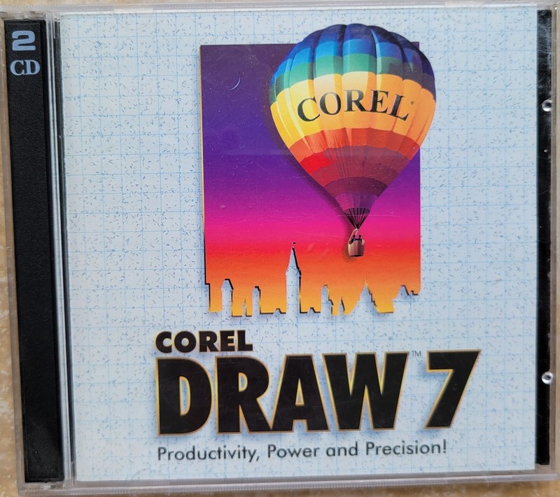 Vintage CD – COREL Draw 7, CD #1 and CD #2