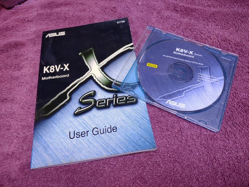 ASUS K8V-X Motherboard Drivers Install *** CD and user manual ***