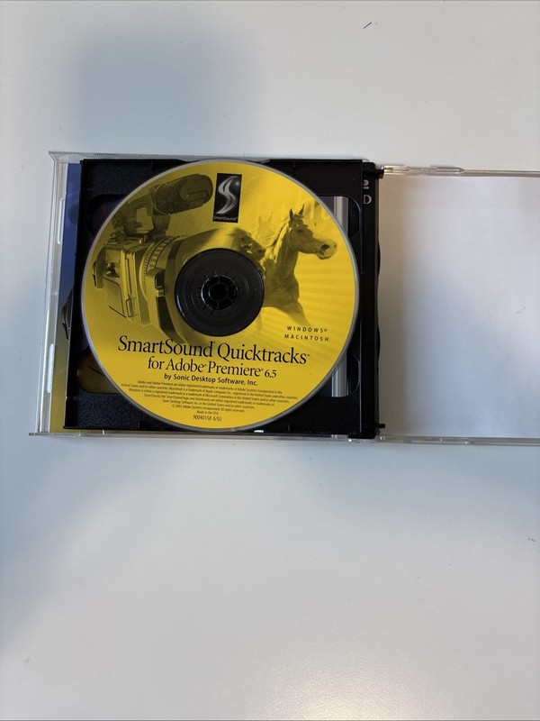 Adobe Premiere 6.5 CD w/ Serial Number +SmartSound Quicktracks Macintosh gallery