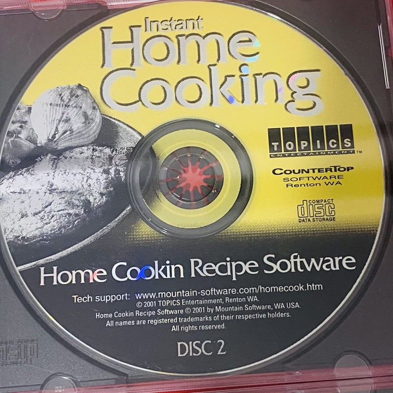 Instant Home Cooking Topics CD Software Set Of 4 Disc 1 2 3 4 gallery