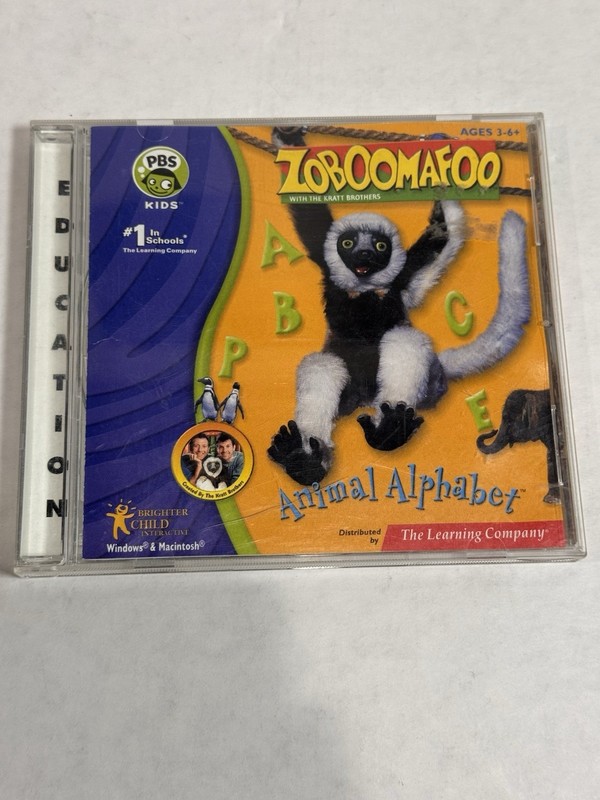 Zoboomafoo Animal Alphabet Windows & Macintosh Ages 3-6+