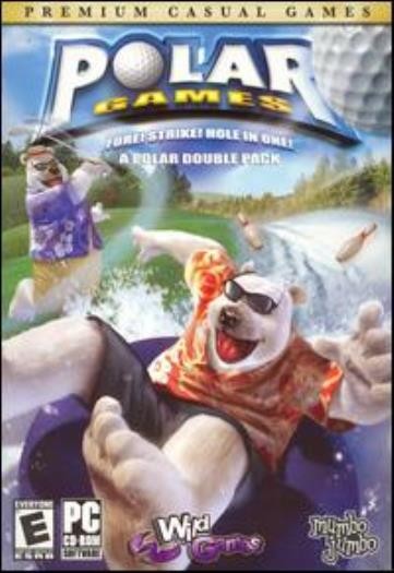 Polar Games PC CD kids wild winter bear animal golf & bowling sports activities!