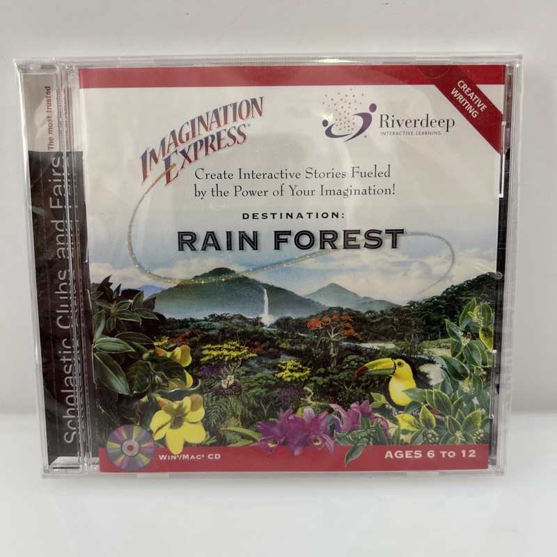 Destination: Rain Forest (Ages 6-12) (1995) for Windows Macintosh CD ROM RARE