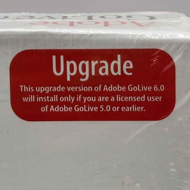 Adobe GoLive6.0 Upgrade Macintosh Mac Big Box Vintage Software Sealed gallery