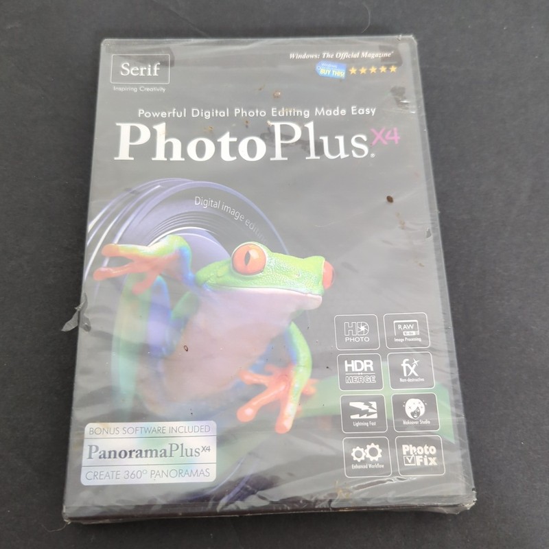 Photo Plus x4 Digital Photo Editing Made Easy (Windows 7, XP, Vista ) New Sealed