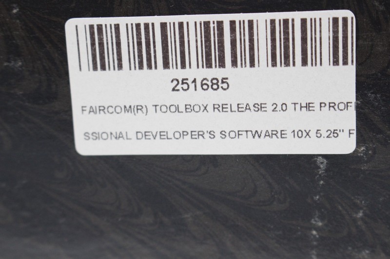 FAIRCOM TOOLBOX RELEASE 2.0 D-TREE DEVELOPER'S SOFTWARE Rare RETAIL BOX gallery