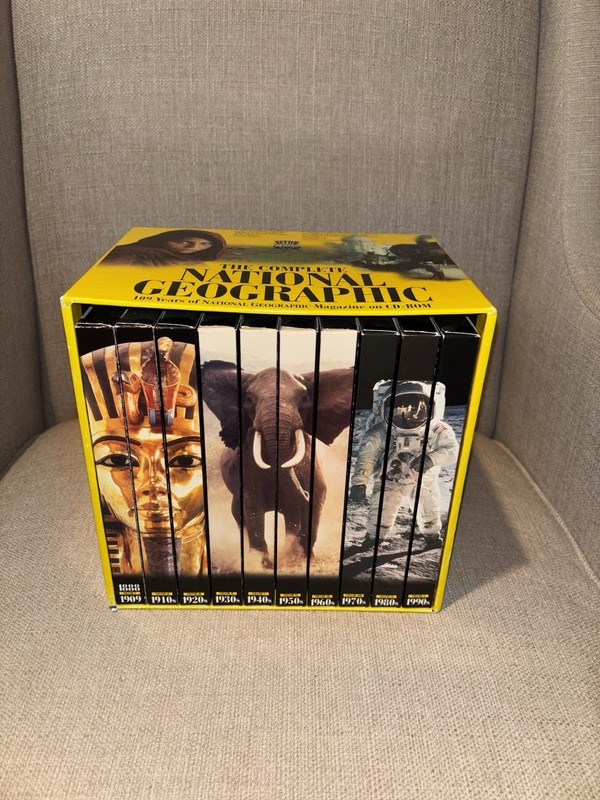 The Complete National Geographic - 109 Years Magazine on CD-ROM in 10 box SET. gallery
