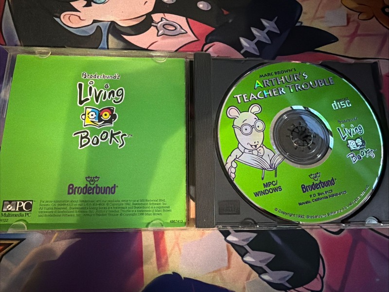 Living Books: Arthur's Teacher Trouble for Windows/Mac CD-ROM w/case and manual gallery