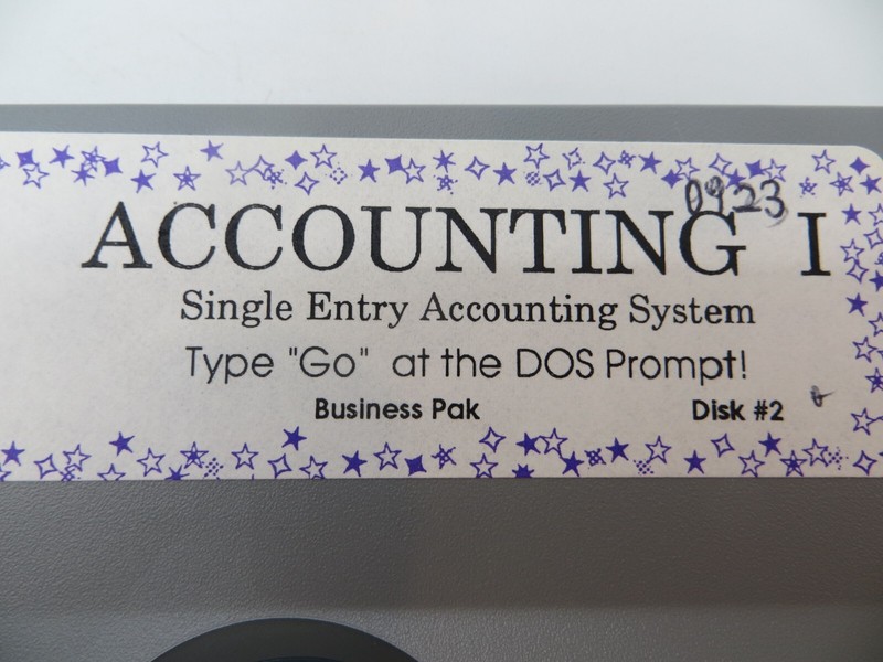 5.25" Floppy Disk ACCOUNTING I Vintage Computer Program Disc #2 Wizardware gallery