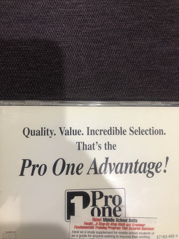 Pc Verbs 1/2 Verb Noun Pro One Middle School Suite Math Grammar Learning CD-ROM gallery