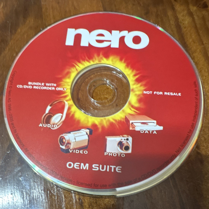 Nero 6 OEM Utility Suites Software CD Disc