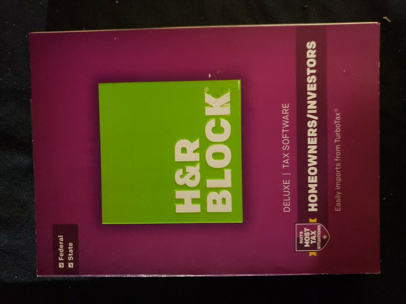 2016 H&R Block Deluxe Homeowners/Investors Federal and State Brand NEW Sealed!