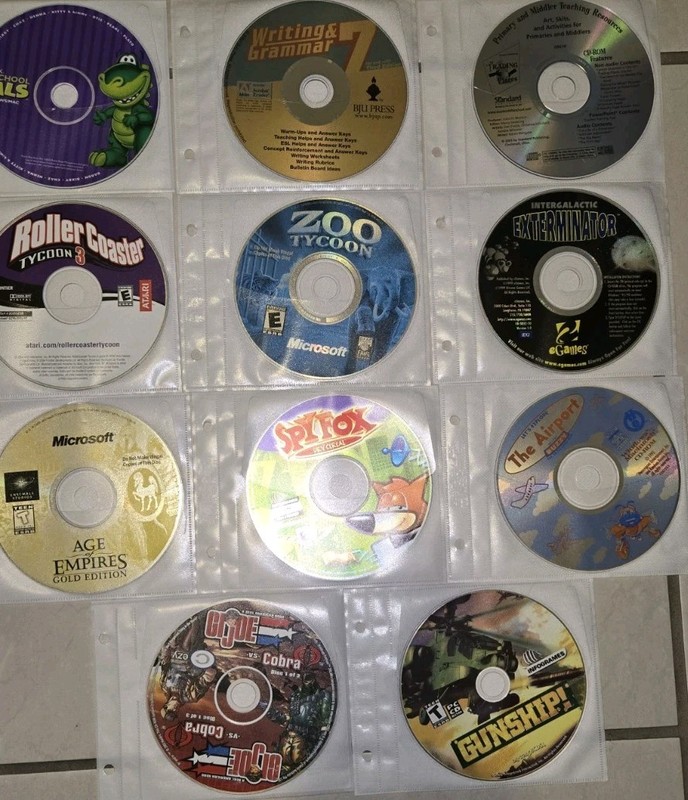 Lot Of 41 Games And Educational Cd Discs Very Rare