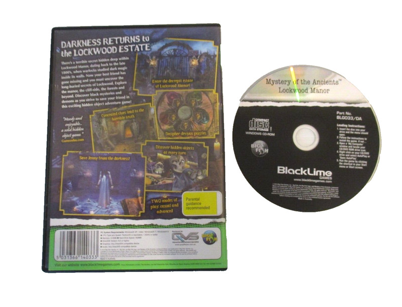 Mystery Of The Ancients Lockwood Manor Hidden Object PC CD-ROM PG 2013 Big Fish gallery