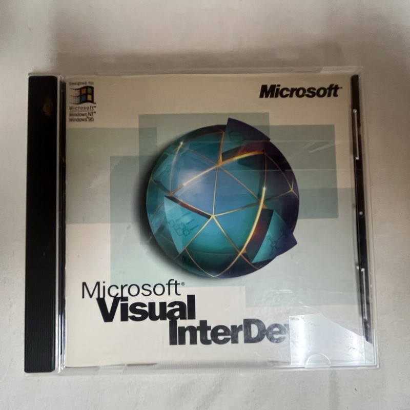 Microsoft Visual InterDev For Windows With CD Key. Genuine Software.