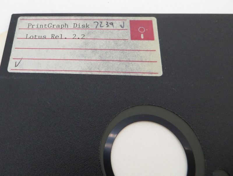 LOTUS Rel. 2.2 5.25" Floppy Disk vintage Computer Program Discs gallery
