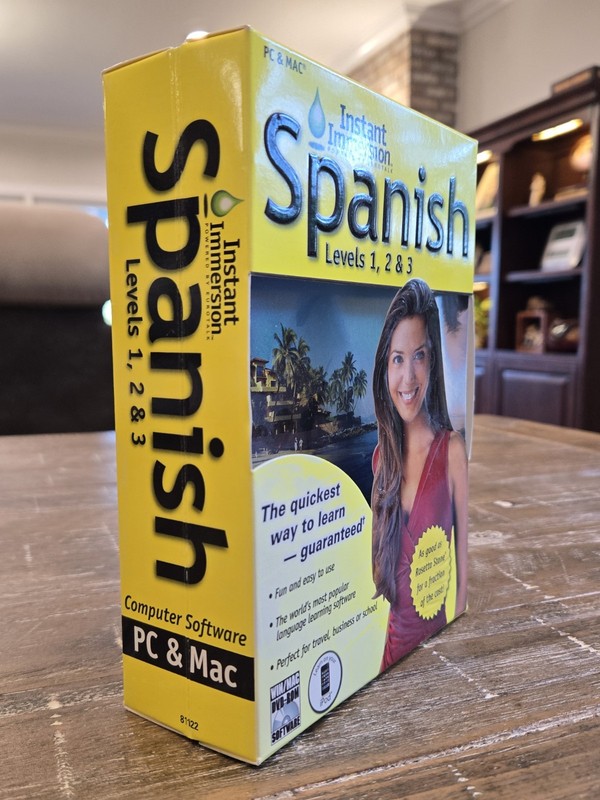 Instant Immersion Spanish Levels 1, 2, 3 (2011, CD-ROM) Software PC and MAC New gallery