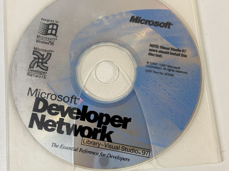 Rare Microsoft Developer Network Library Visual Studio 97 CD-ROM Vintage Softwar gallery