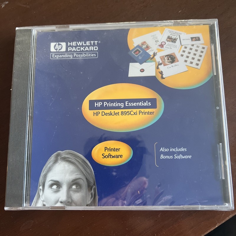 New HP Printing Essentials Software DeskJet 895Cxi Printer PC