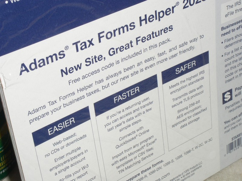 SEALED 2023 ADAMS STAX612-23 W2 TAX KIT FORMS 6-PART W3 12 EMPLOYEES + ENVLOPES gallery