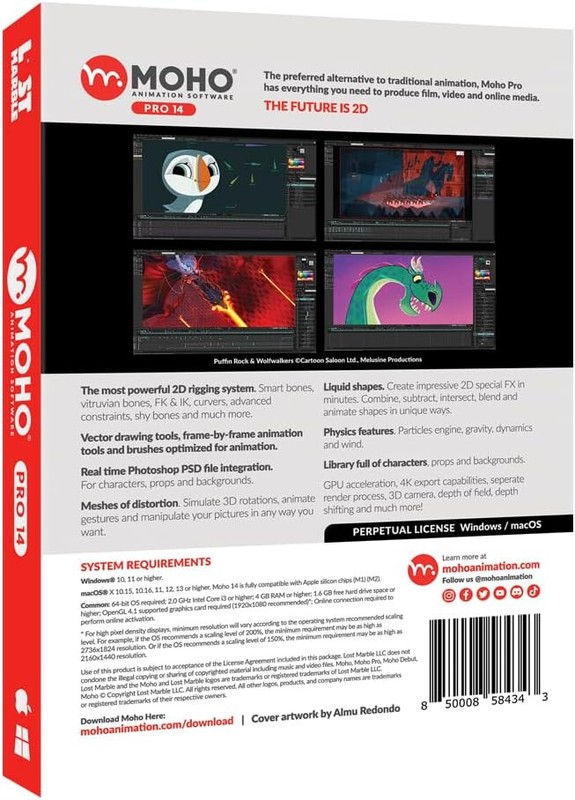 Moho Pro 14 - Professional Animation Software Win/Mac - Retail Package gallery