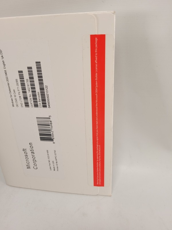 Microsoft Windows Server svr Datacenter 64-bit 16 Core License 1PK DSP OEI DVD gallery