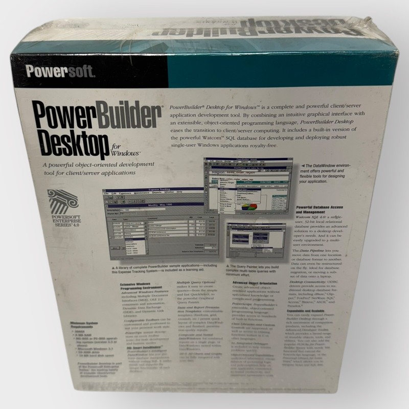 PowerBuilder Desktop for Windows 4.0 CD ROM Brand New Sealed RARE HARD TO FIND gallery