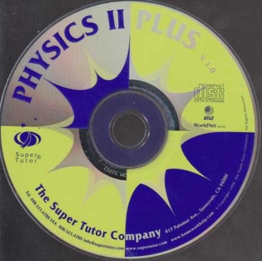 Super Tutor: Physics II 2 Plus PC CD learn teach science concepts principles!