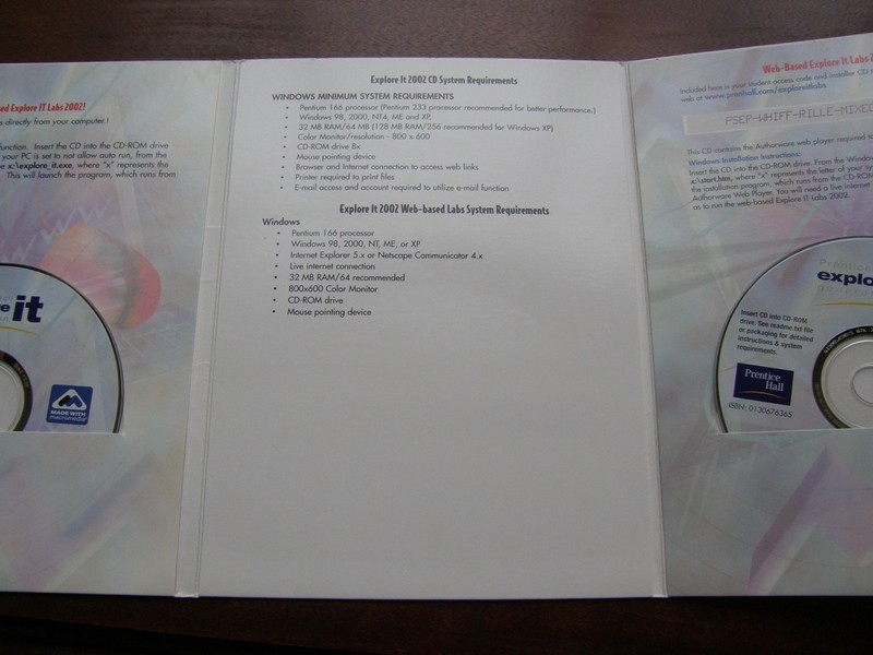 1439) Explore It Labs Web-Based 2002 Prentice Hall CD-ROM Computer Concepts gallery