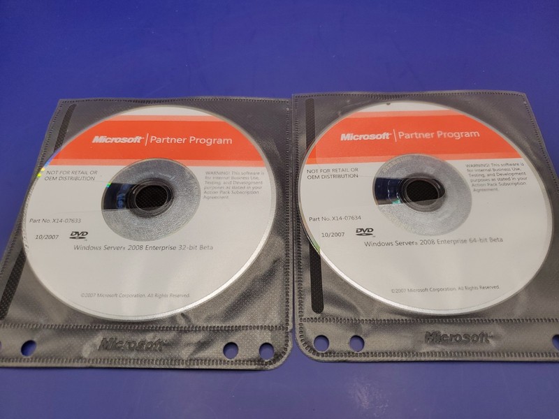 Microsoft Windows Server 2008 Enterprise 32 & 64 Bit Full Version w/ Product Key