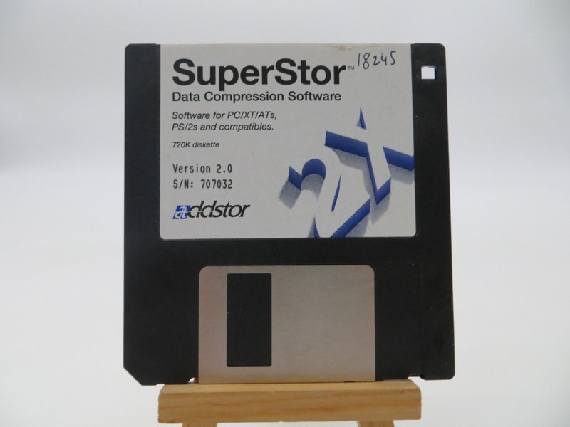 3.5″ Floppy Disk SUPERSTOR Data Compression Software for PC/XT/ATs PS/2s V2.0
