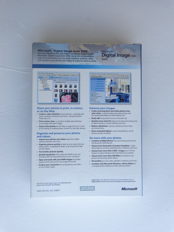 Microsoft Digital Image Suite 2006 (Small box, no manual) gallery