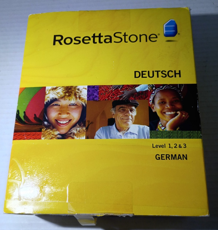 Rosetta Stone German Level 1 2 & 3 with Activation Code Used VG No Headset