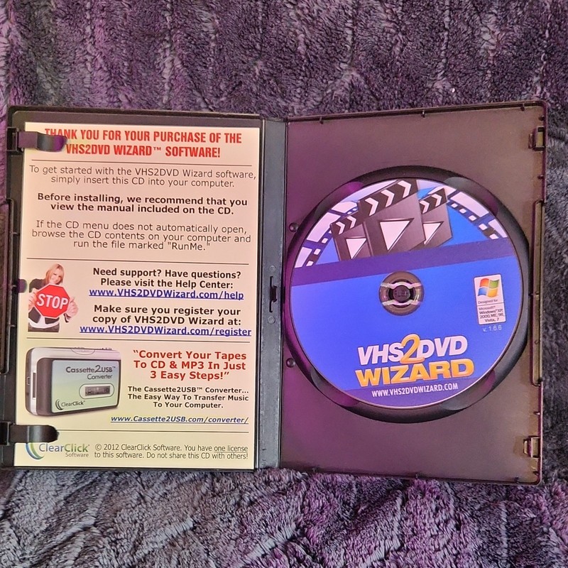 ClearClick VHS2DVD Wizard Video Editing CD for Windows 98/ME/2000/XP/Vista gallery