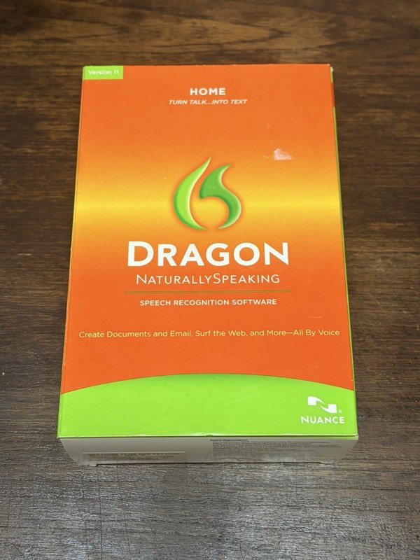 Dragon: Naturally Speaking – Home Version 11.5 w/ Head Set