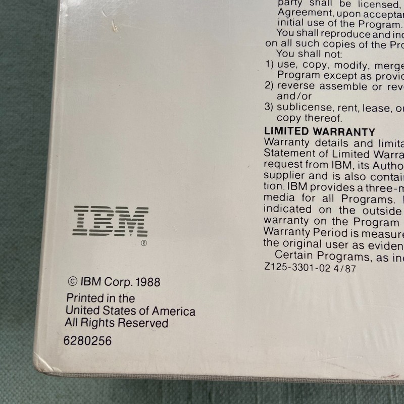 IBM Disk Operating System DOS Version 4.00 3.5" Diskettes NEW SEALED PS/2 PC gallery