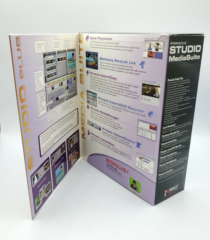 Pinnacle Studio Media Suite Plus Version 9 Video Digital Media Editing Open Box gallery