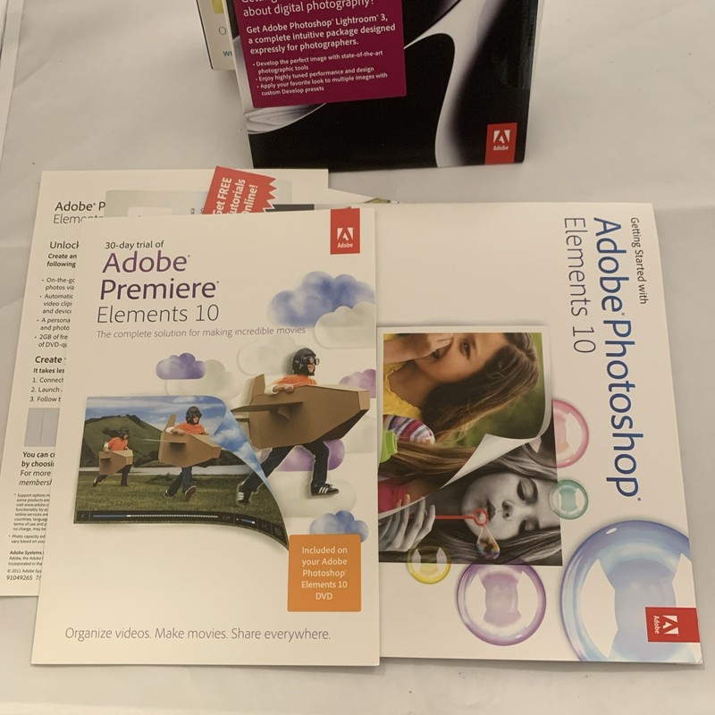 Adobe Photoshop Elements 10 Software Discs for PC Mac w/ Serial Number Included gallery